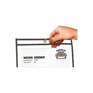 C-Line Shop Ticket Holders Stitched Both Sides Clear 50