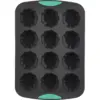 Trudeau 12ct Flower Cupcake Pan Mint