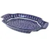 Blue Rose Polish Pottery Winter Nights Large Serving Tray
