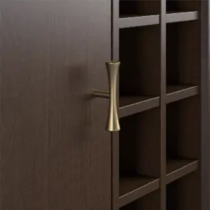 Brittany Bar Cabinet Walnut - Novogratz