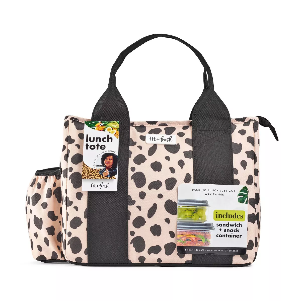 Fit & Fresh Sanibel Lunch Tote - Cheetah