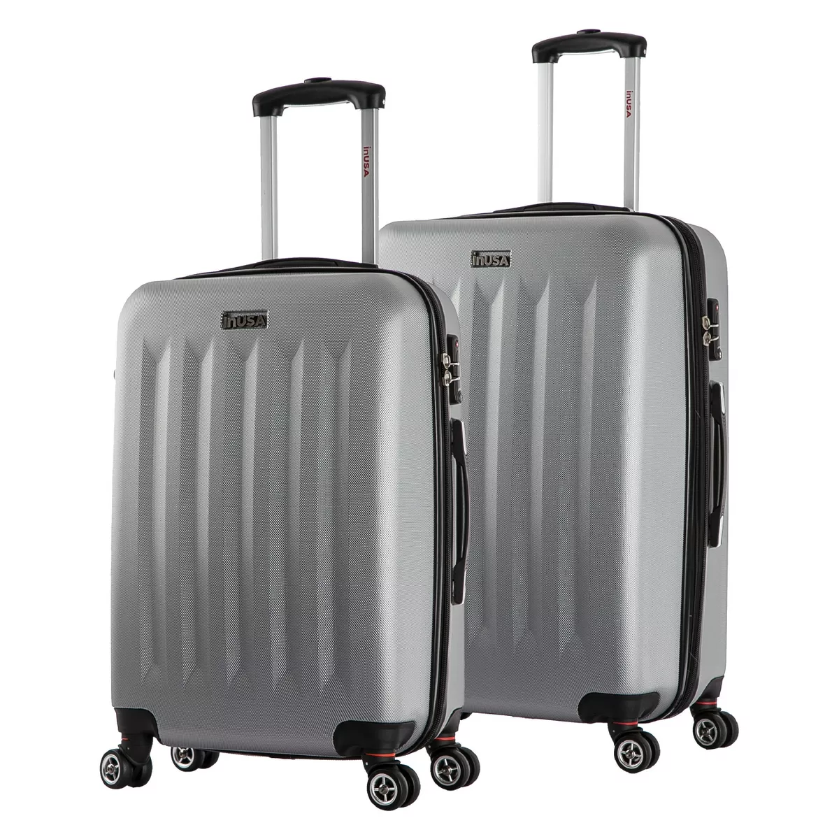 InUSA Philadelphia 2pc Hardside Spinner Luggage Set - Gray