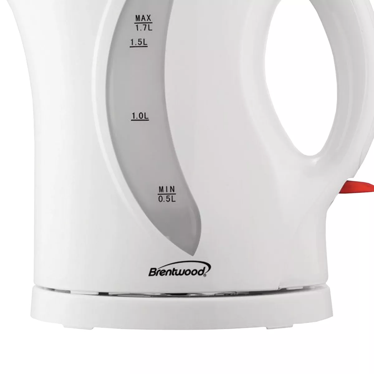 Brentwood 1.7 Liter Cordless Plastic Tea Kettle White