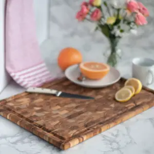 Architec Madeira Teak End-Grain Carving Board 14