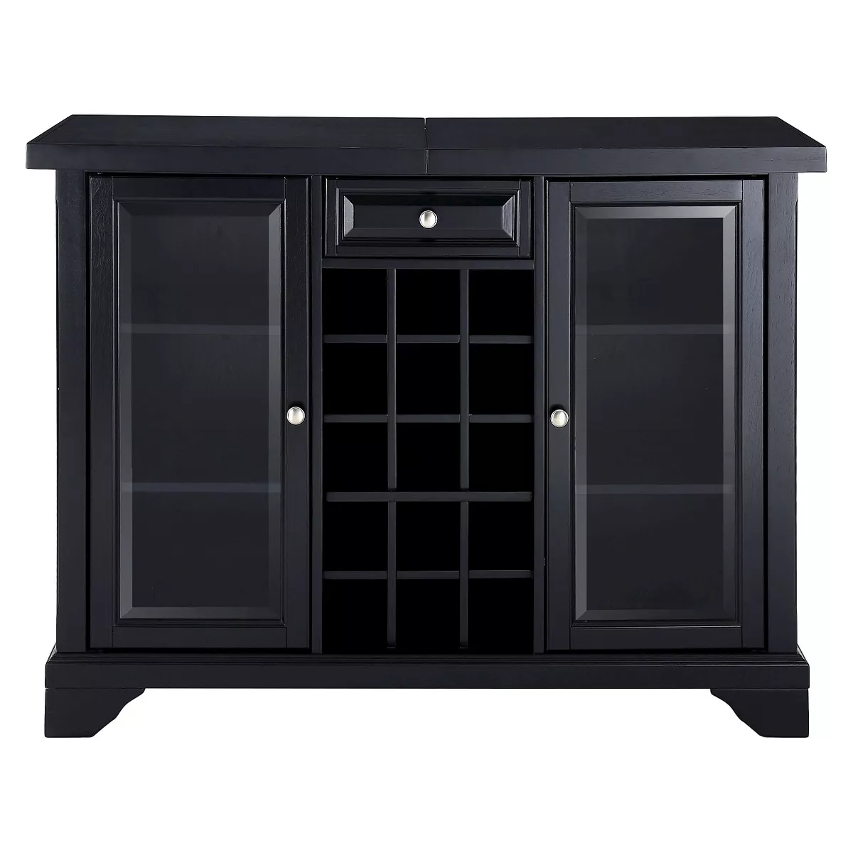 LaFayette Sliding Top Bar Cabinet - Black - Crosley