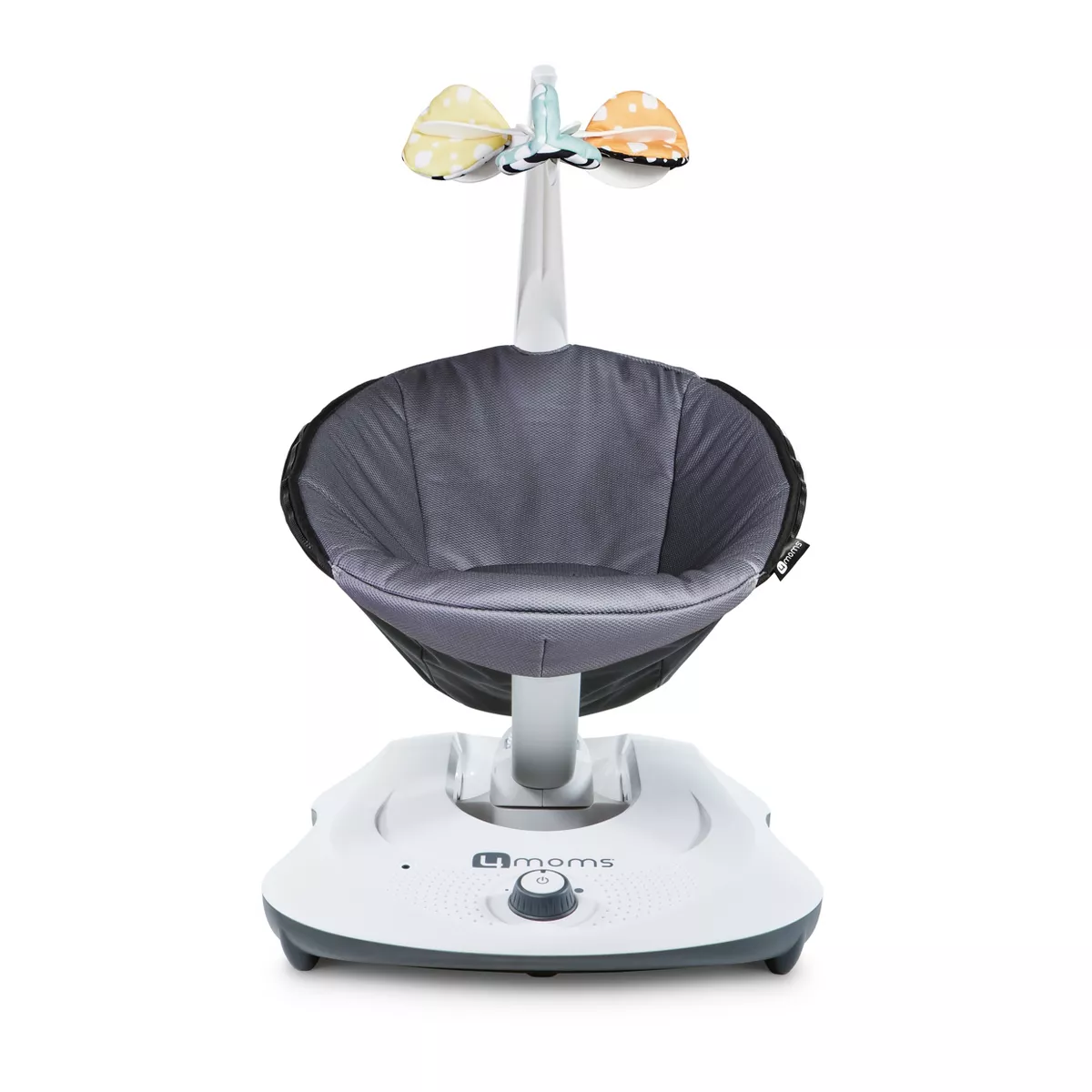 4moms rockaRoo infant seat | Compact Baby Swing | Dark Gray Cool Mesh