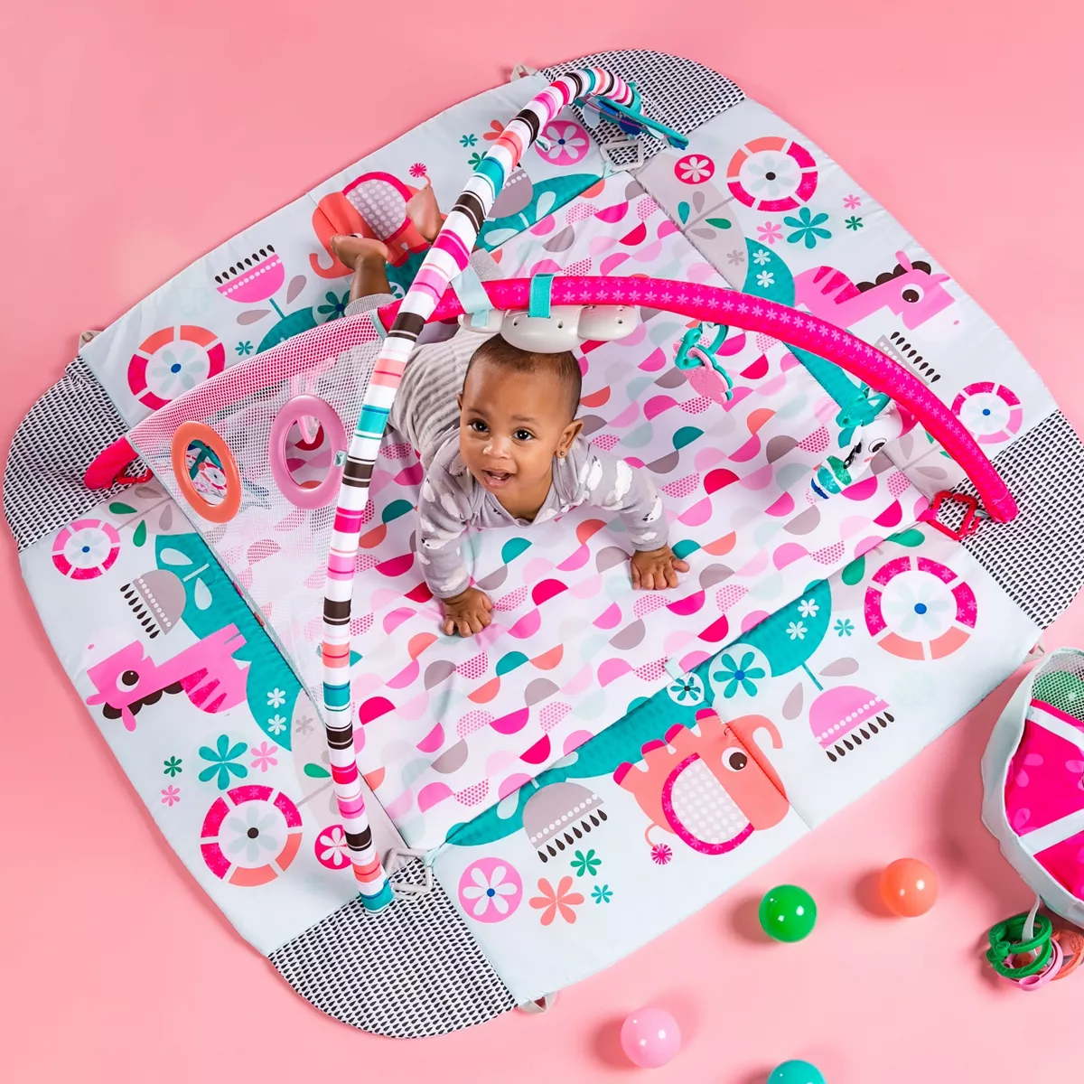 Bright Starts 5-in-1 Your Way Ball Play Activity Gym - Pink