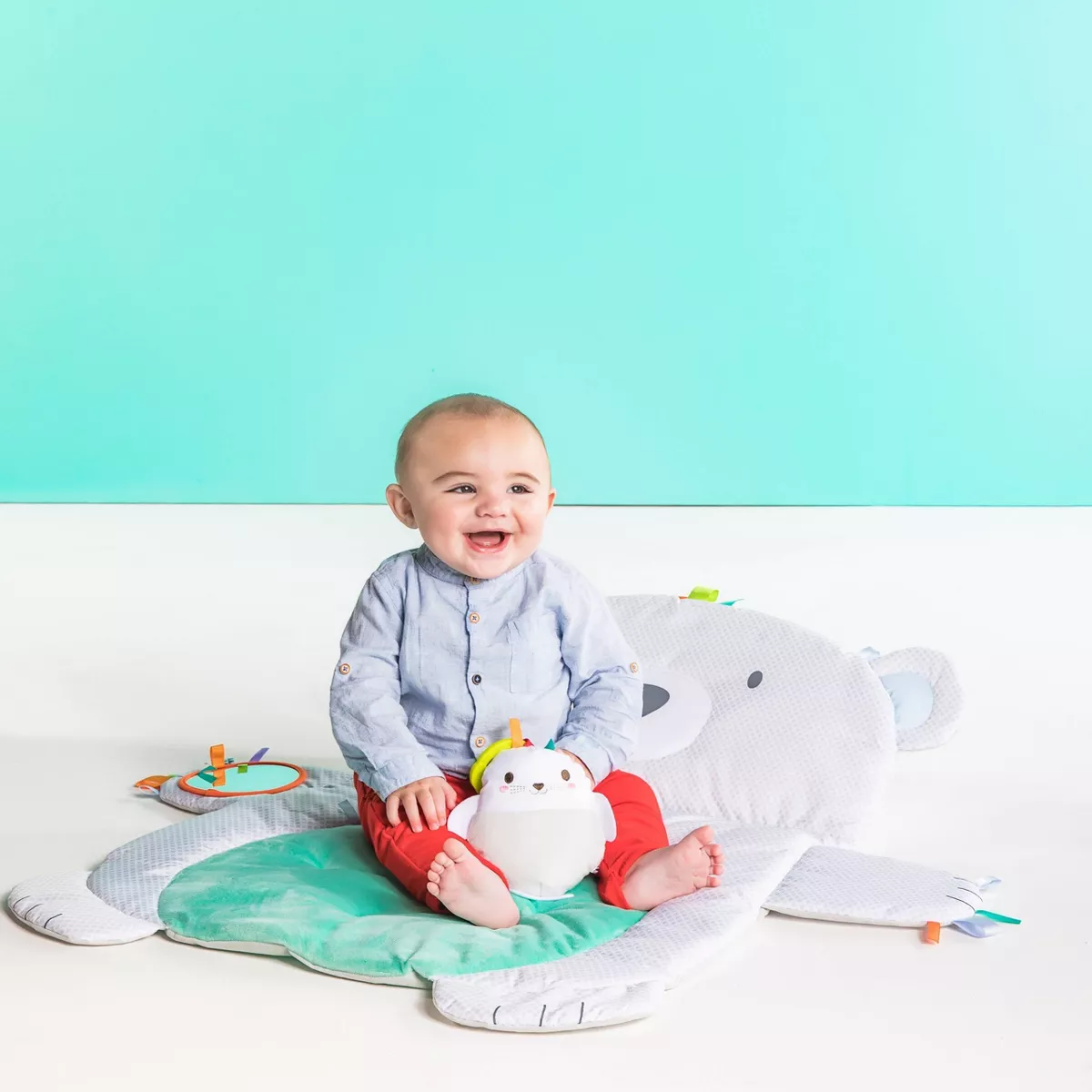 Bright Starts Tummy Time Prop & Play Mat