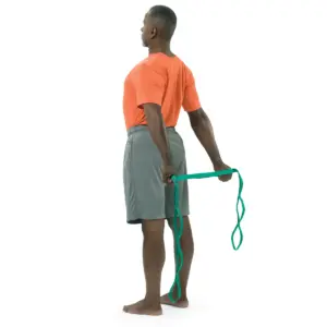 Stretch Out Strap with Stretching Exercise Poster