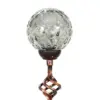 31" Solar Resin/Pearlized Glass Honeycomb Finial Garden Stake Bronze - Exhart