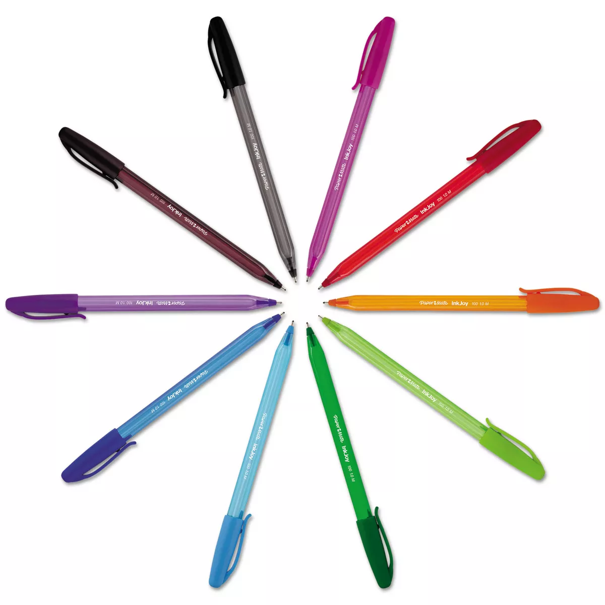 Paper Mate InkJoy 100 Ballpoint Stick Pen 1mm Red Dozen 1951255