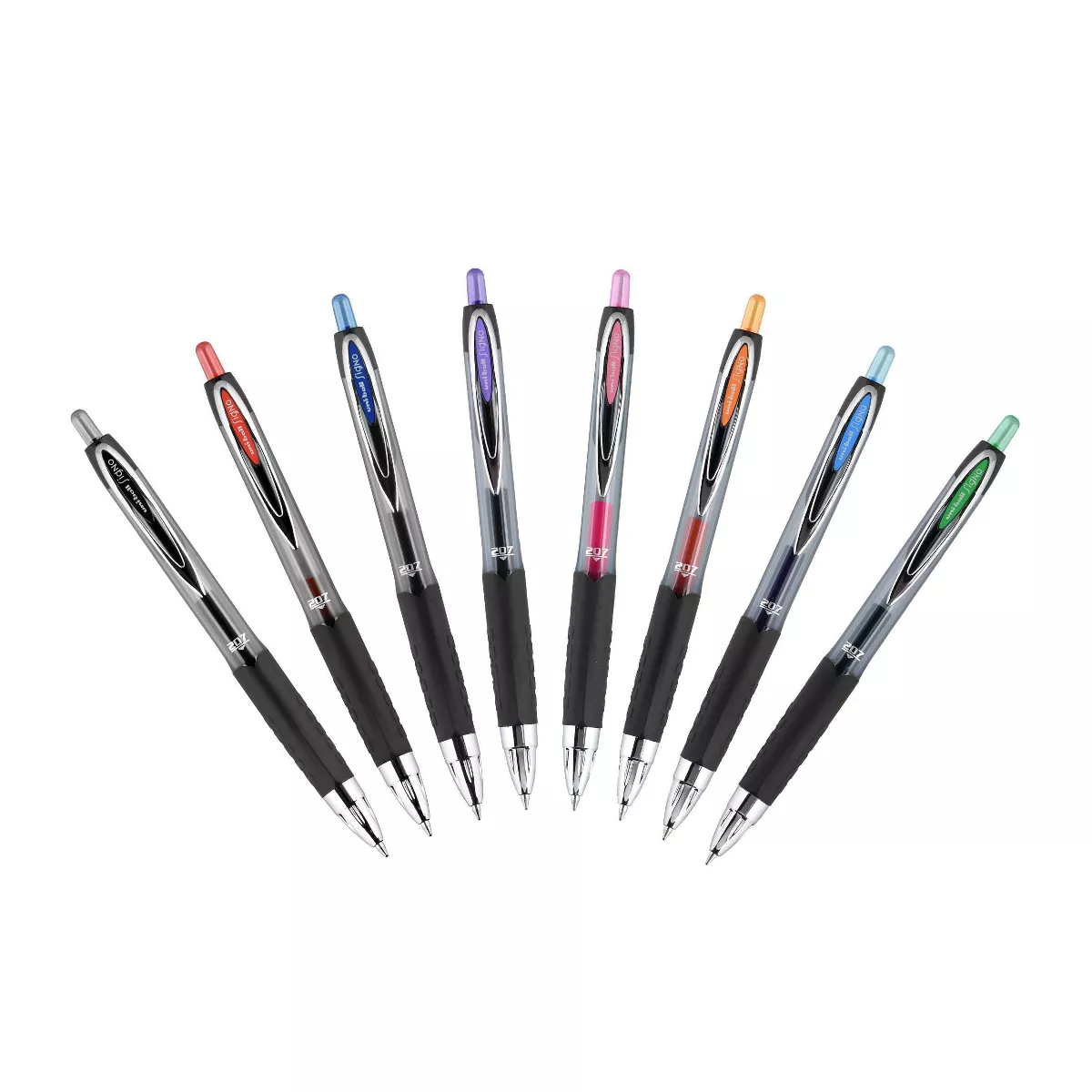 Uniball 207 2pk Gel Pens Black