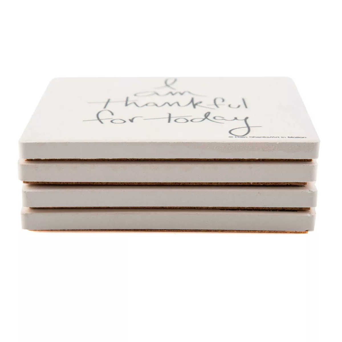 4pk Ceramic Thankful For Today Coasters - Thirstystone