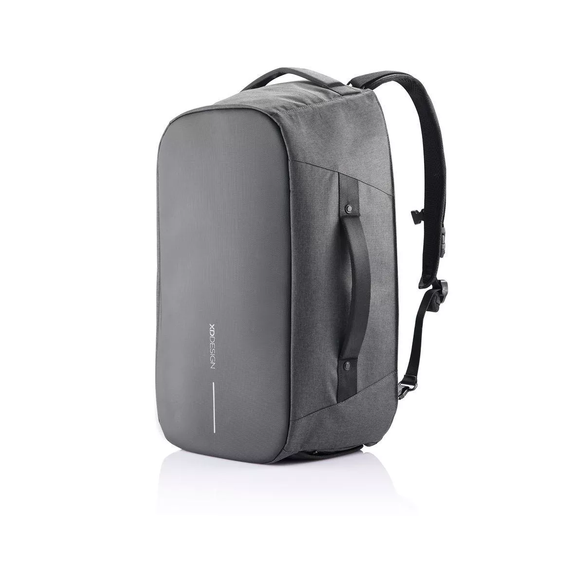 XD Design Bobby Duffle Compact Anti Theft Waterproof Travel Laptop Backpack with Organizational Pockets, Holders, and Dividers, Gray