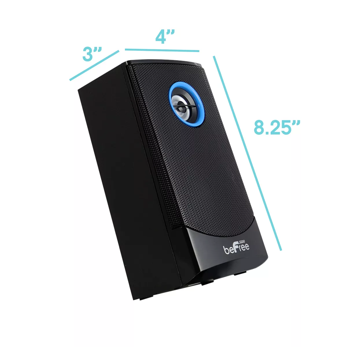 beFree Sound 5.1 Channel Bluetooth Surround Sound Speaker System in Black