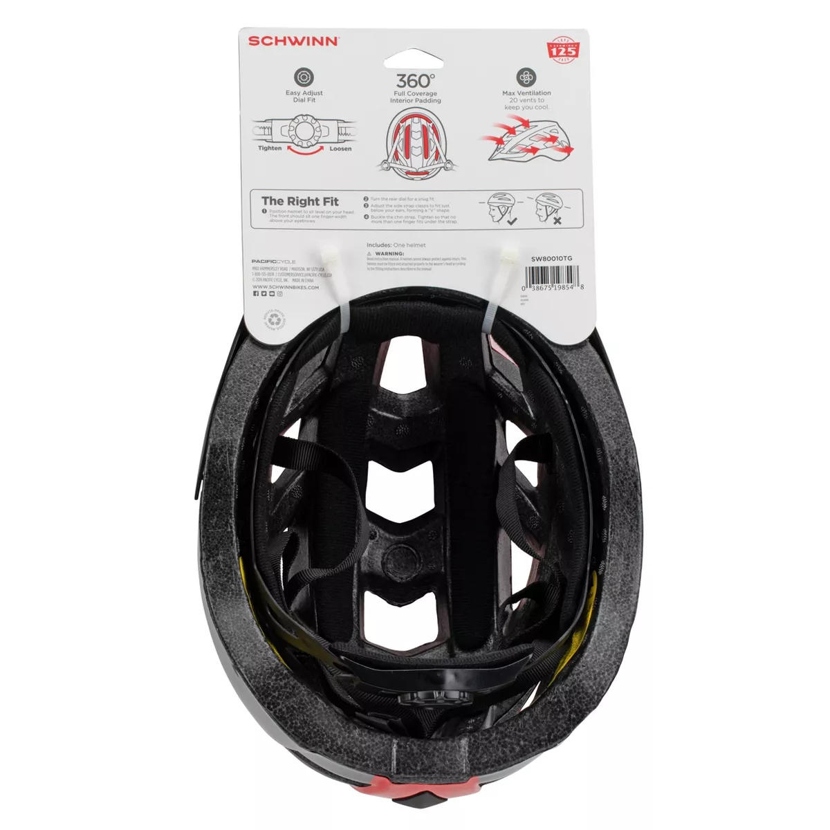 Schwinn Dash Adult Helmet - Red/Gray