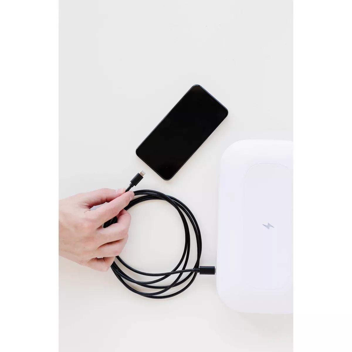 PhoneSoap Cable Lightning to USB-A 6' - Black