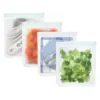 (re)zip Lay-Flat Leakproof Gallon - Clear - 4pk