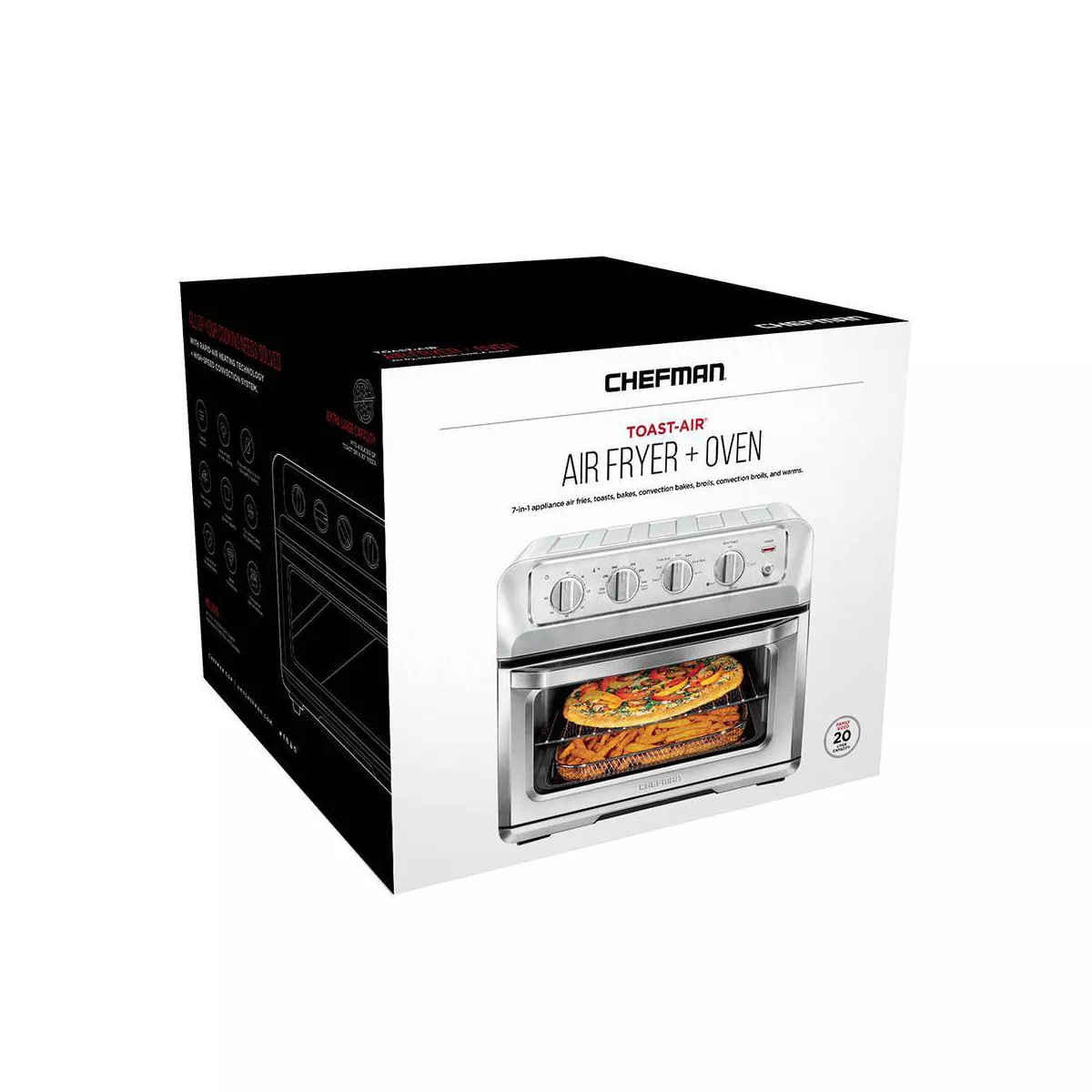 Chefman 20L Air Fryer Toaster Oven - RJ50-SS-M20
