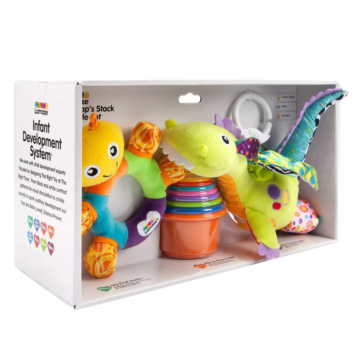 Lamaze Gift Set - Flip Flap Stack & Rattle