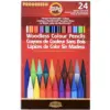 Koh-I-Noor Woodless Colored Pencils, Assorted, set of 24