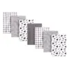 Little Treasure Baby Boy Cotton Flannel Burp Cloths 7pk, Gentleman, One Size