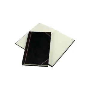 National Texthide Notebook Black/Burgundy 500 Pages 14 1/4 x 8 3/4 57151