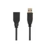 Monoprice USB 3.0 Type-A to Type-A Female Extension Cable - 6ft, Black, 32AWG, TPE Jacket, Compatible with Mouse, Printer, USB Keyboard, Flash Drive