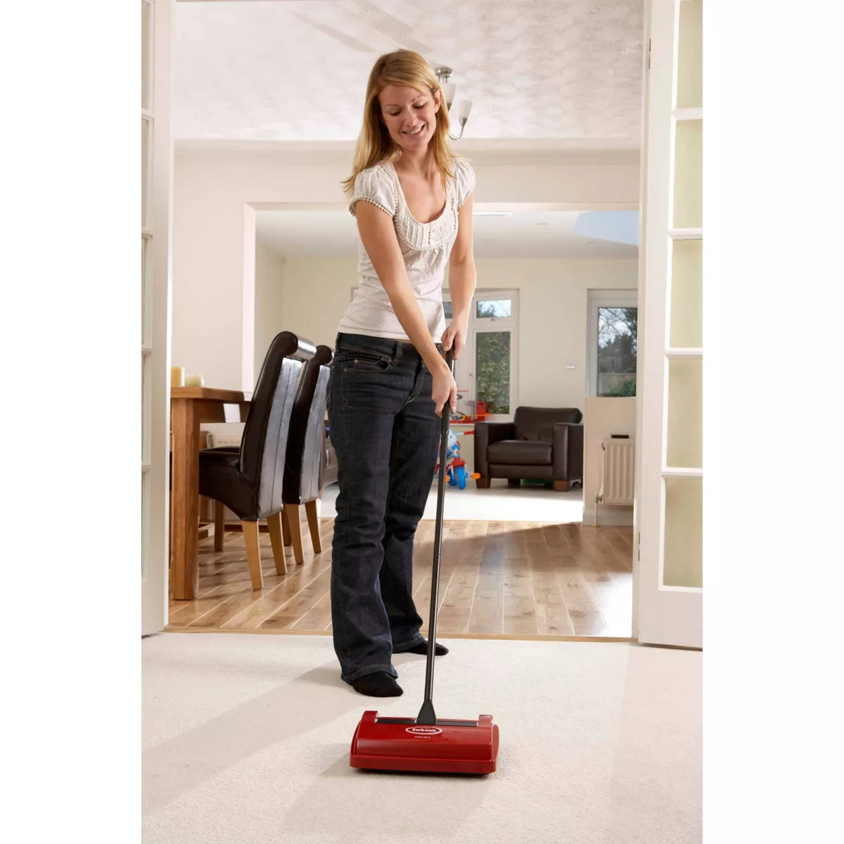 Ewbank Single Height Speedsweep Carpet Sweeper - Red