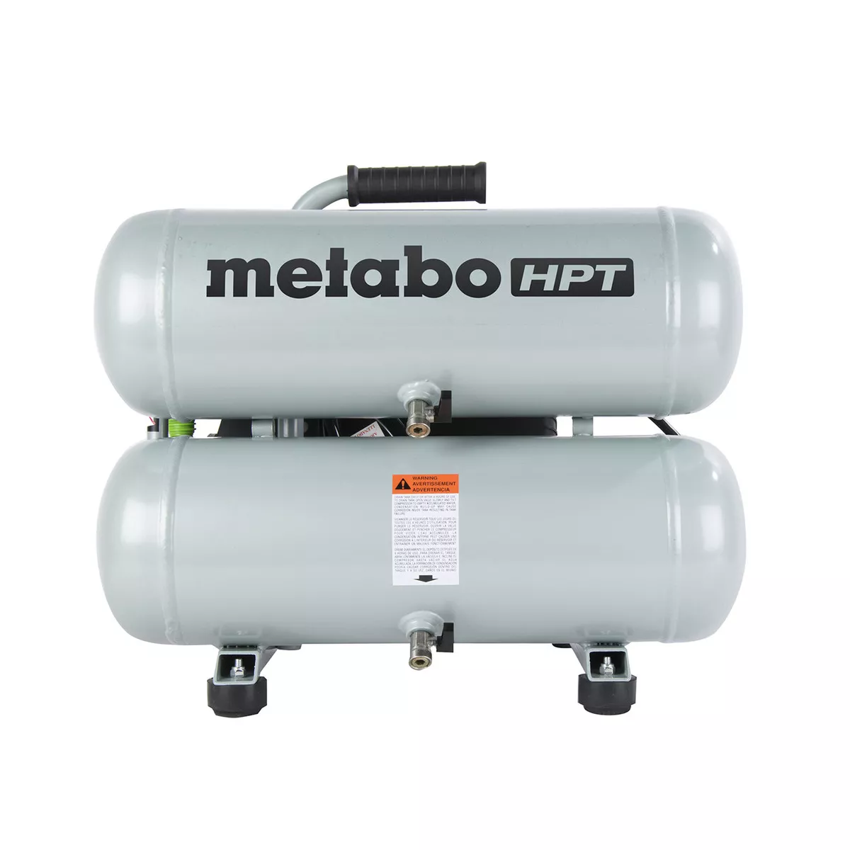 Metabo HPT EC99SM 2 HP 4 Gallon Oil-Lube Twin Stack Air Compressor