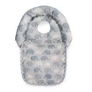 Boppy Noggin Nest Head Support - Gray Elephants Plaid