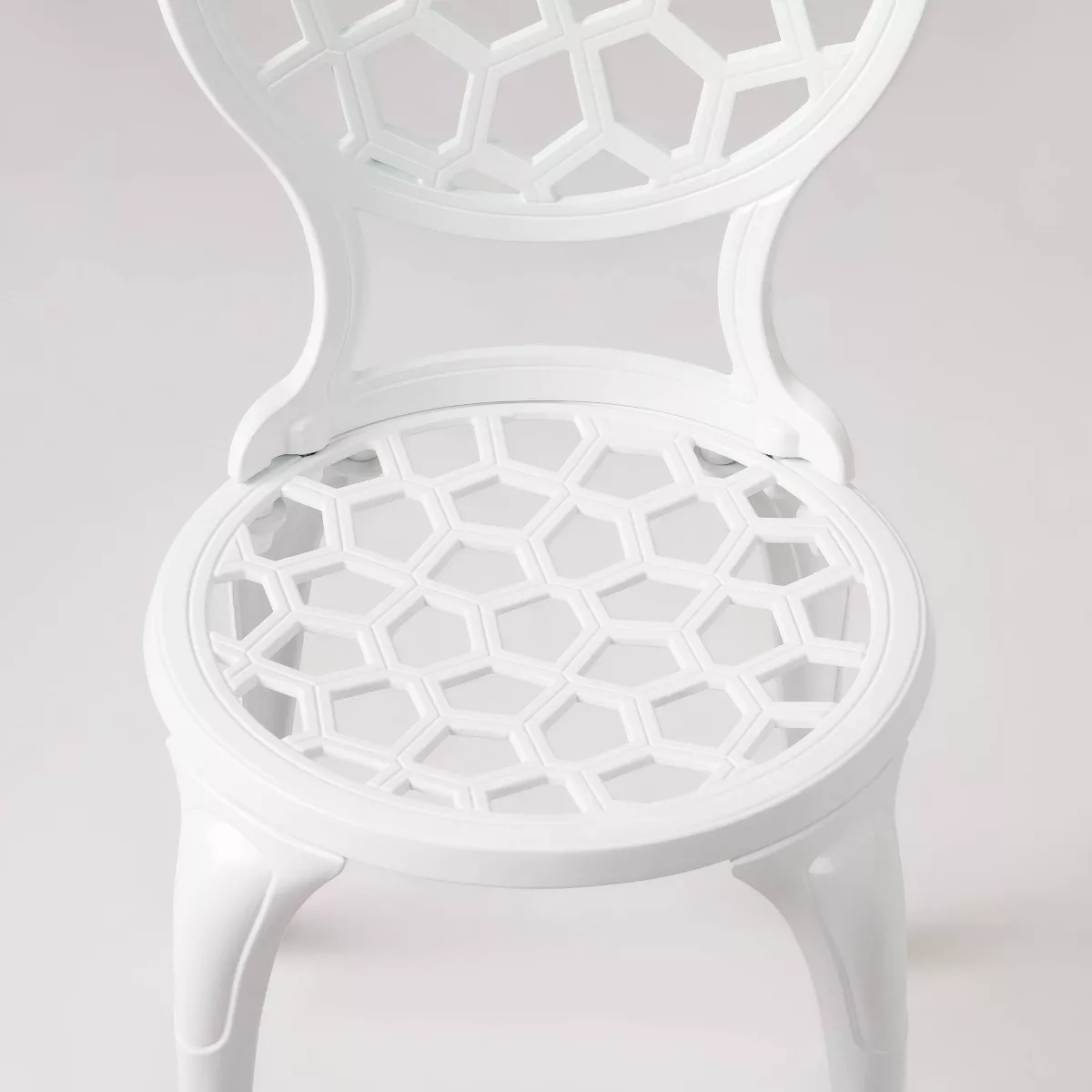 Vashon 3pc Aluminum Bistro Set - White - Balkene Home