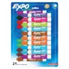 21pk Dry Erase Marker Chisel Tip Multicolor - Expo
