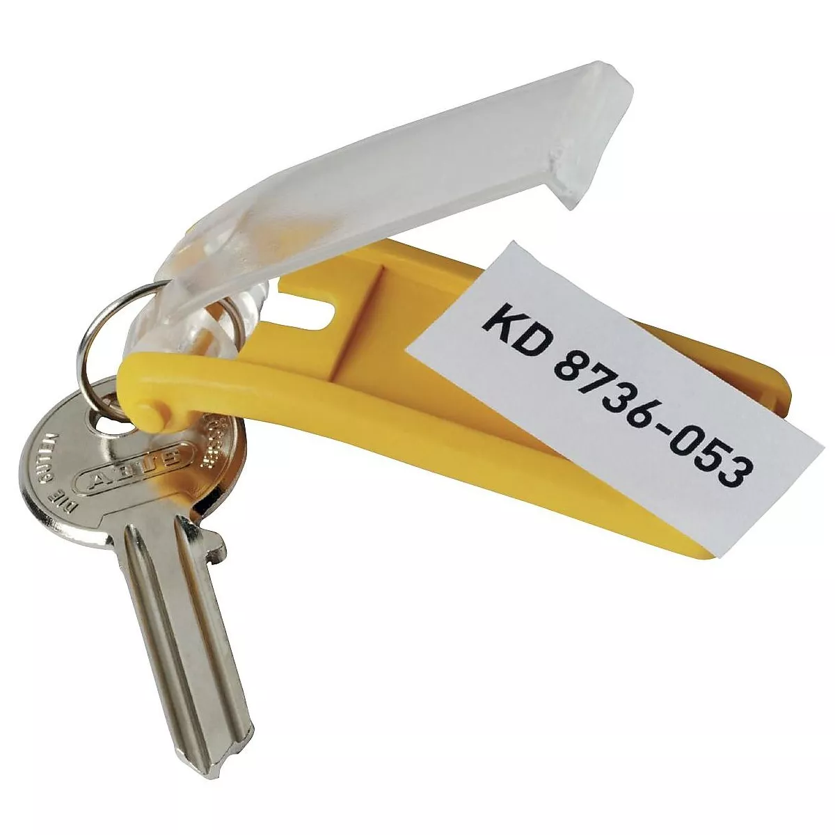Durable Key Tags for Locking Key Cabinets Plastic 1 1/8 x 2 3/4 Black 6/Pack 195701