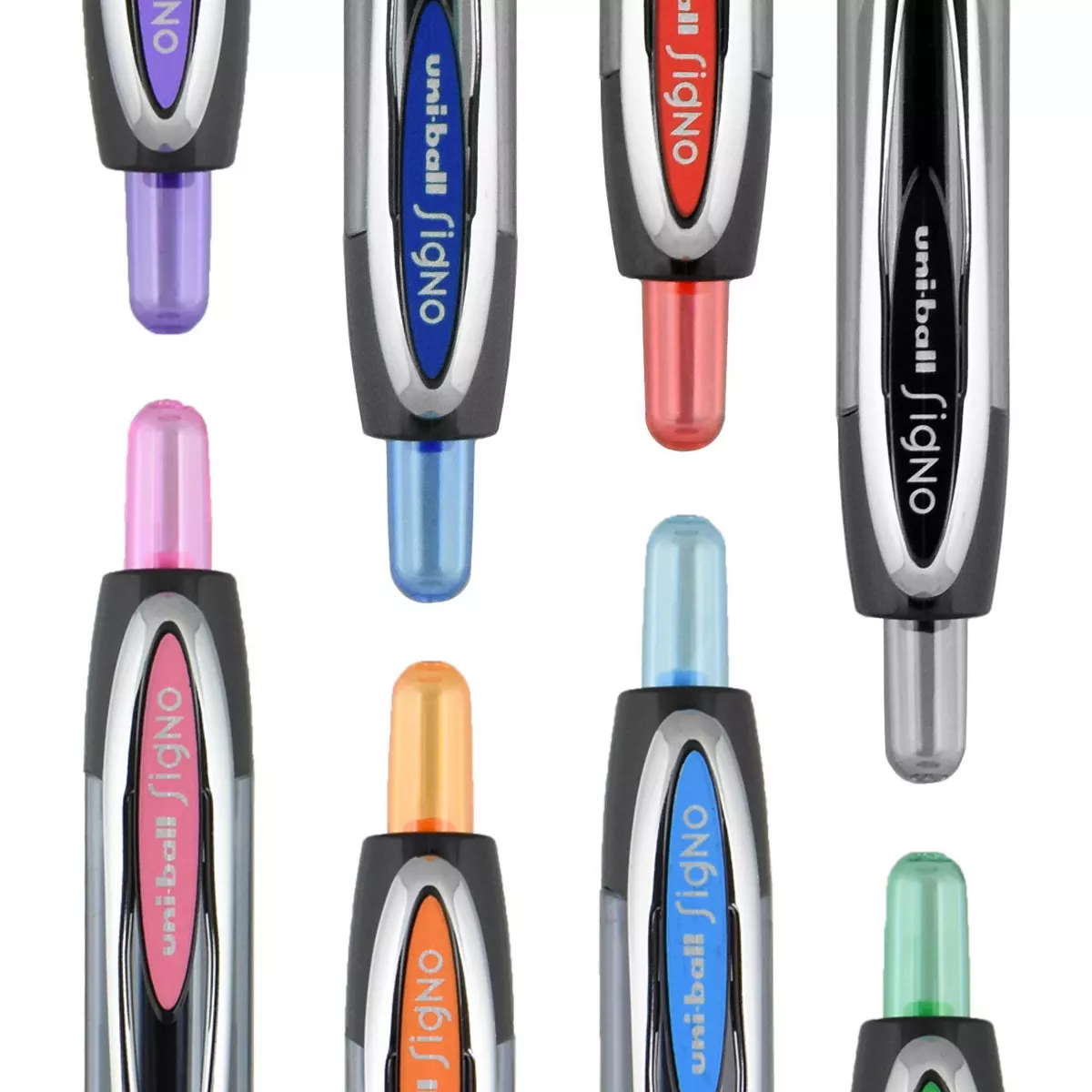 Uniball 207 2pk Gel Pens Black