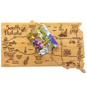 Totally Bamboo Destination South Dakota Serving and Cutting Board