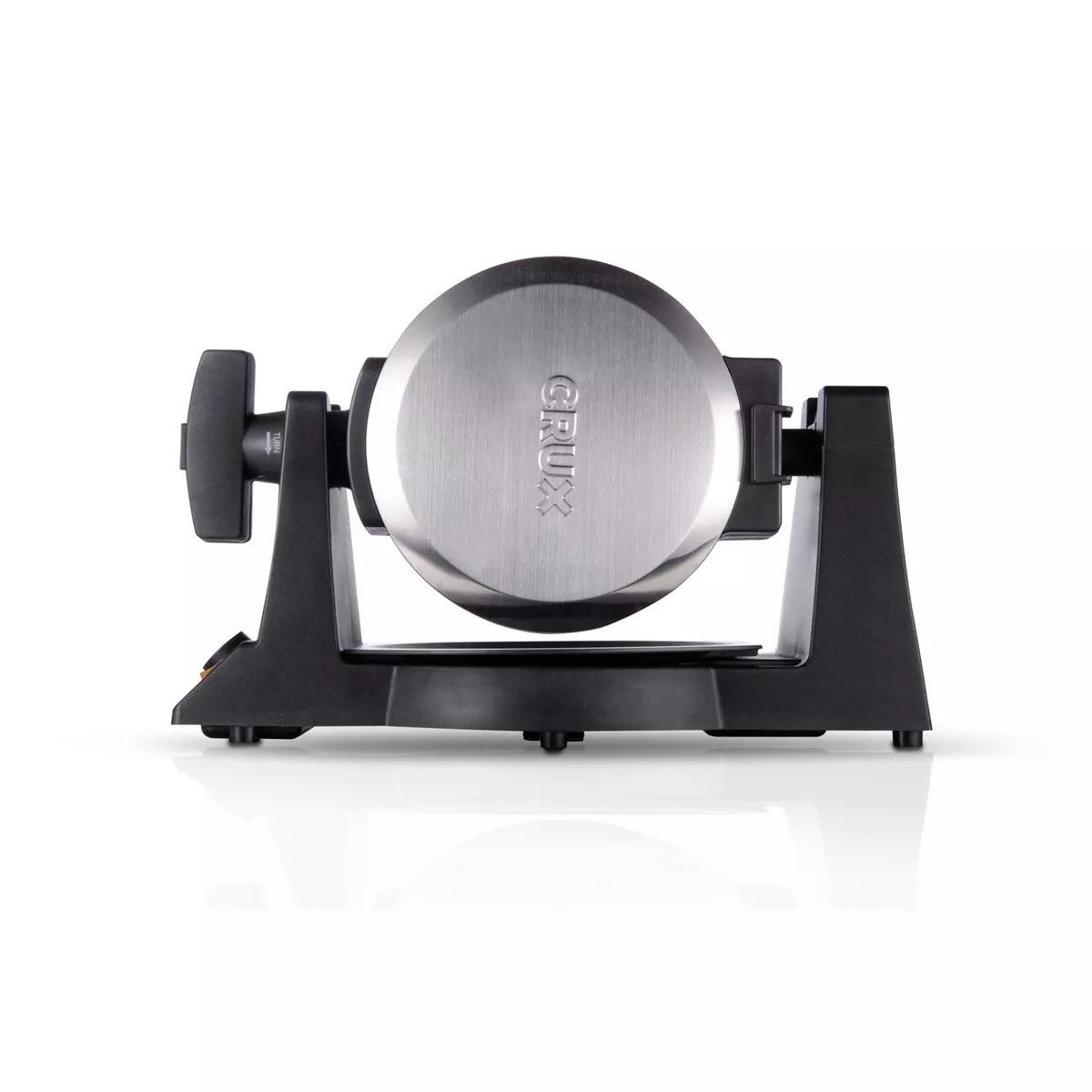 CRUX Double-Rotating Waffle Maker - Silver