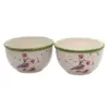Tabletop 2.5" Bird And Cherry Blossom Bowl Blue Bird Springtime Boston International - Serving Bowls