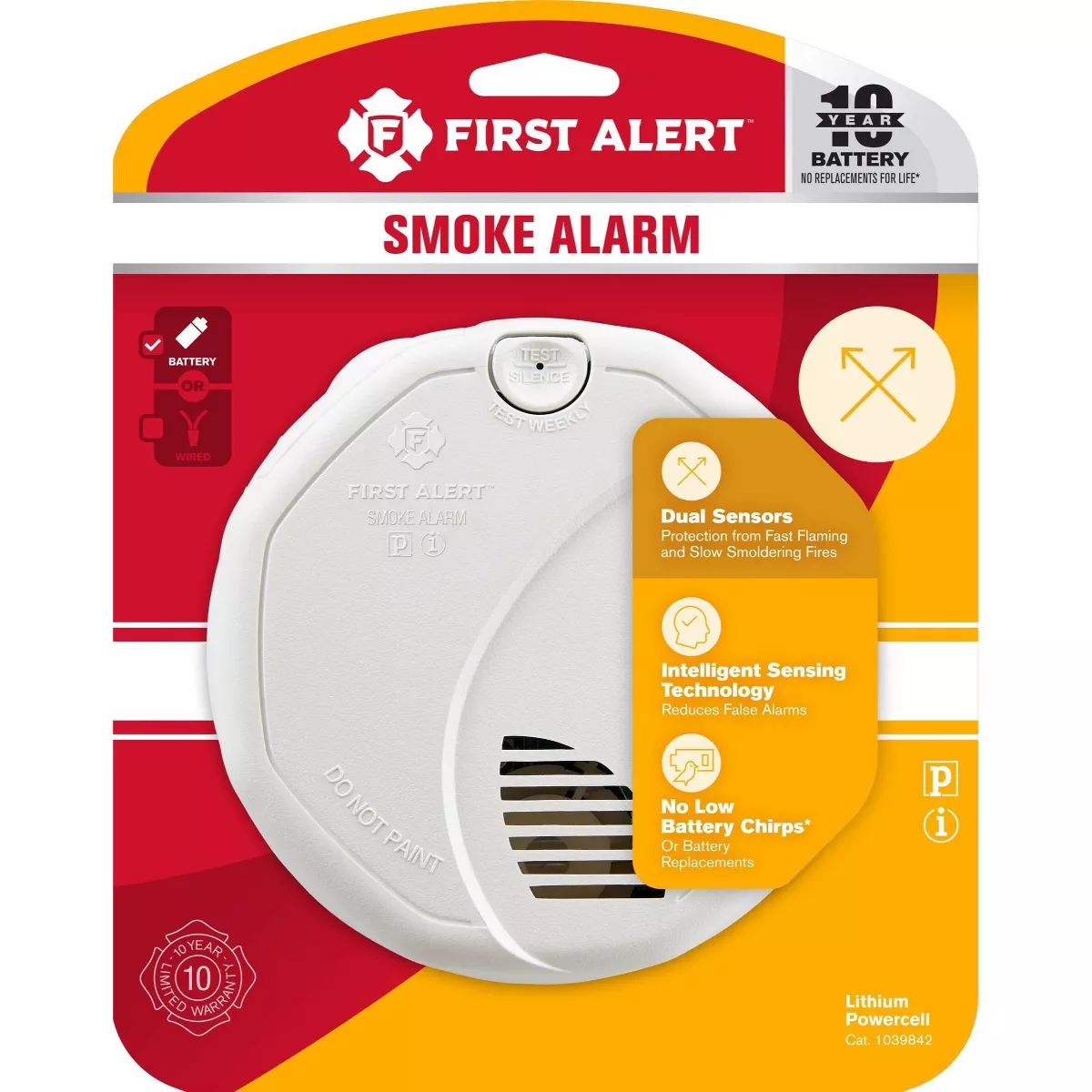 First Alert SA3210 Smoke Detector with Photoelectric and Ionization Sensors