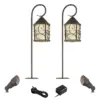 John Timberland Casa Seville Dark Walnut 6-Piece LED Path and Spot Light Set