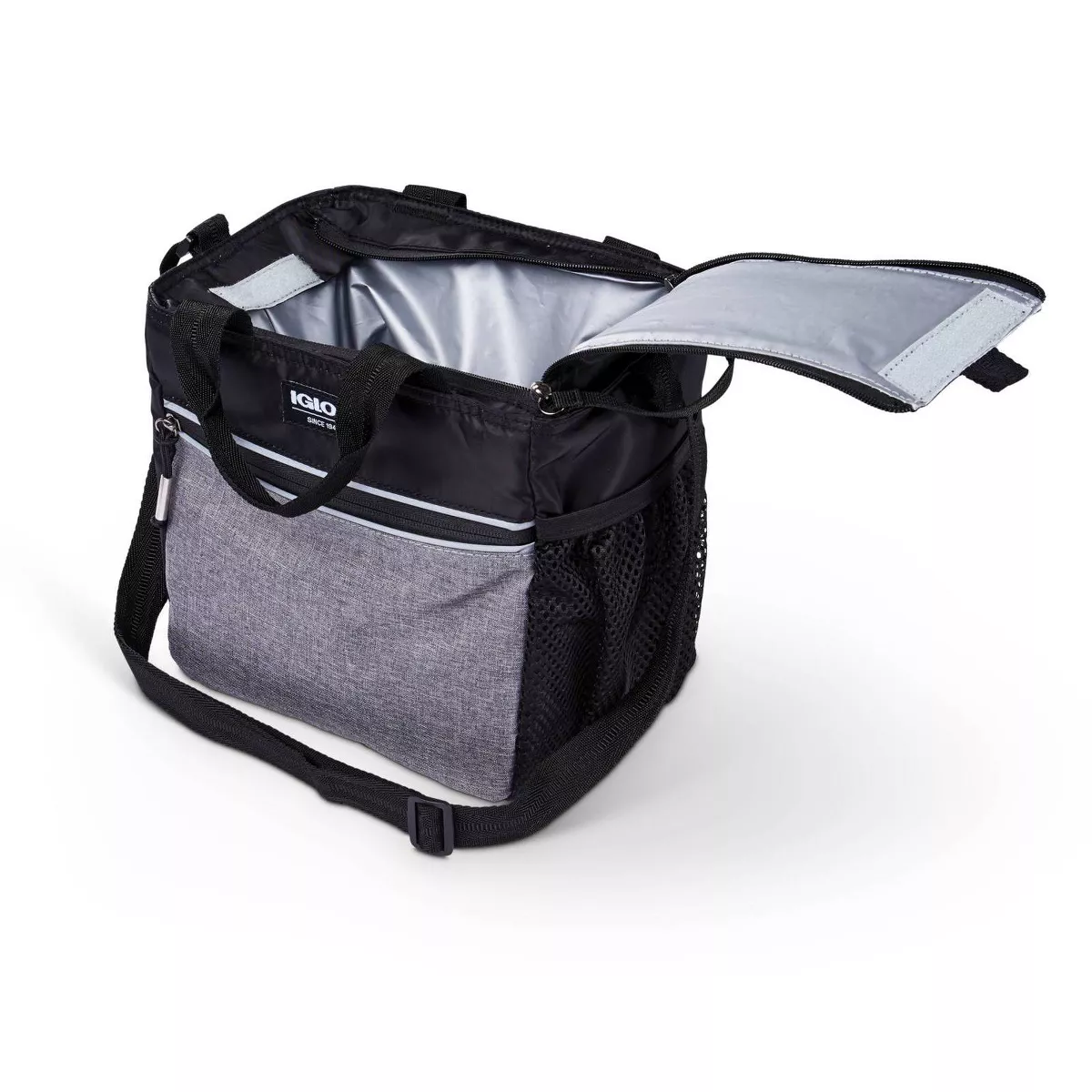 Igloo 9 Can Balance Mini City Cooler Lunch Tote- Gray/Black