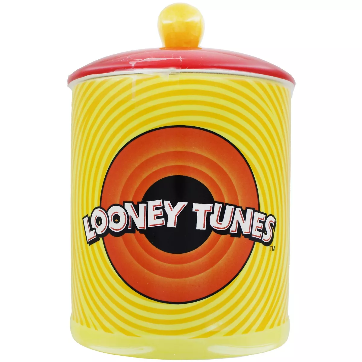 Silver Buffalo Looney Tunes Bullseye That’s All Folks Large Canister Ceramic Cookie Jar