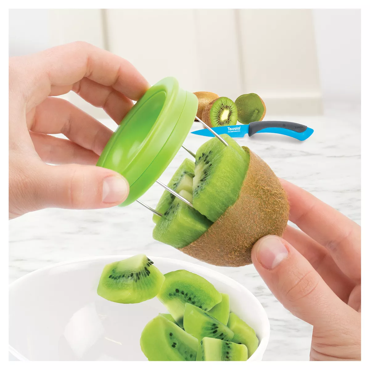 Tovolo Kiwi Corer And Slicer Tool Green