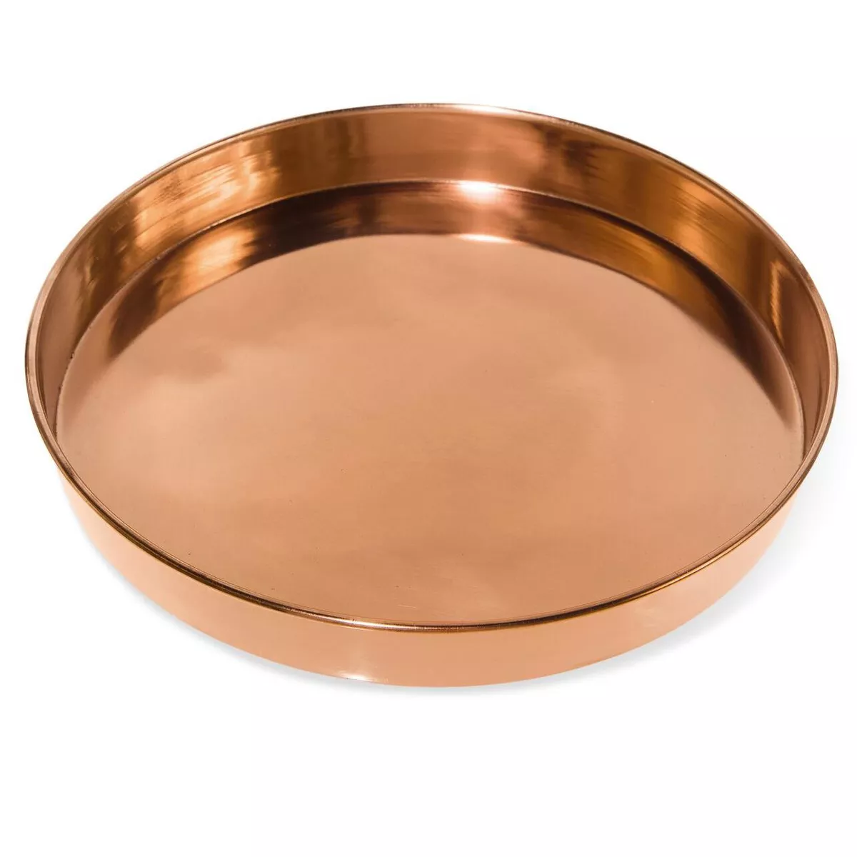 Medium Round Copper Plant Tray, 12 - GARDENER'S SUPPLY CO.