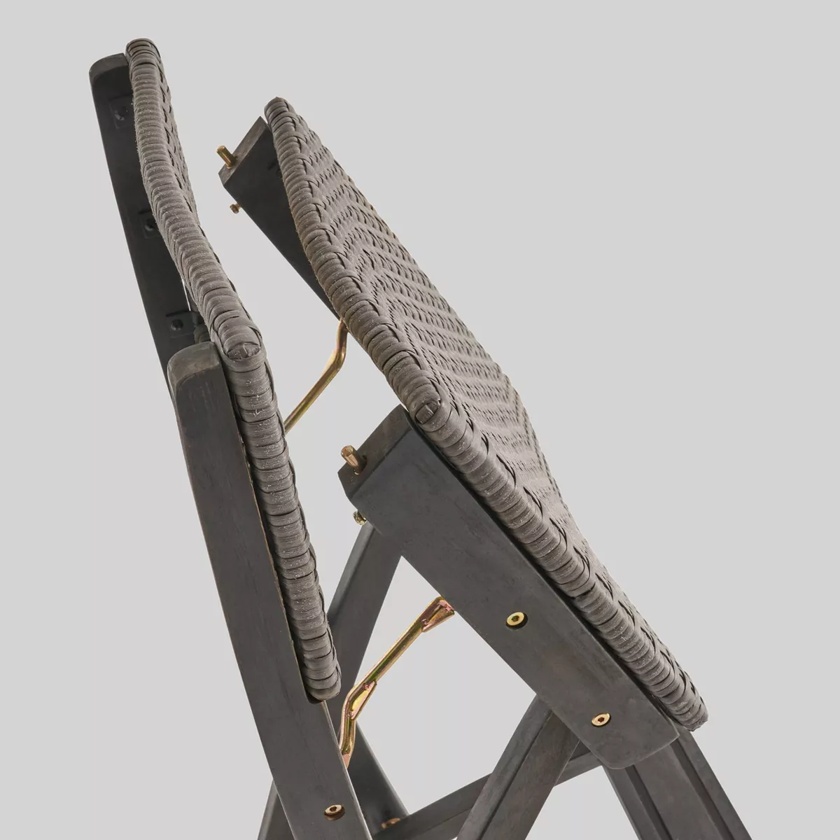 Polaris 3pc Wood and Wicker 45