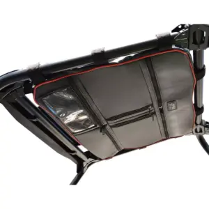 PRP Seats E47-214 Durable Overhead Storage Bag for Polaris RZR with 5 Compartments, Clear View Pocket, and Rubberized Zippers, Black