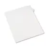 Avery Allstate-Style Legal Exhibit Side Tab Divider Title: 5 Letter White 25/Pack 82203