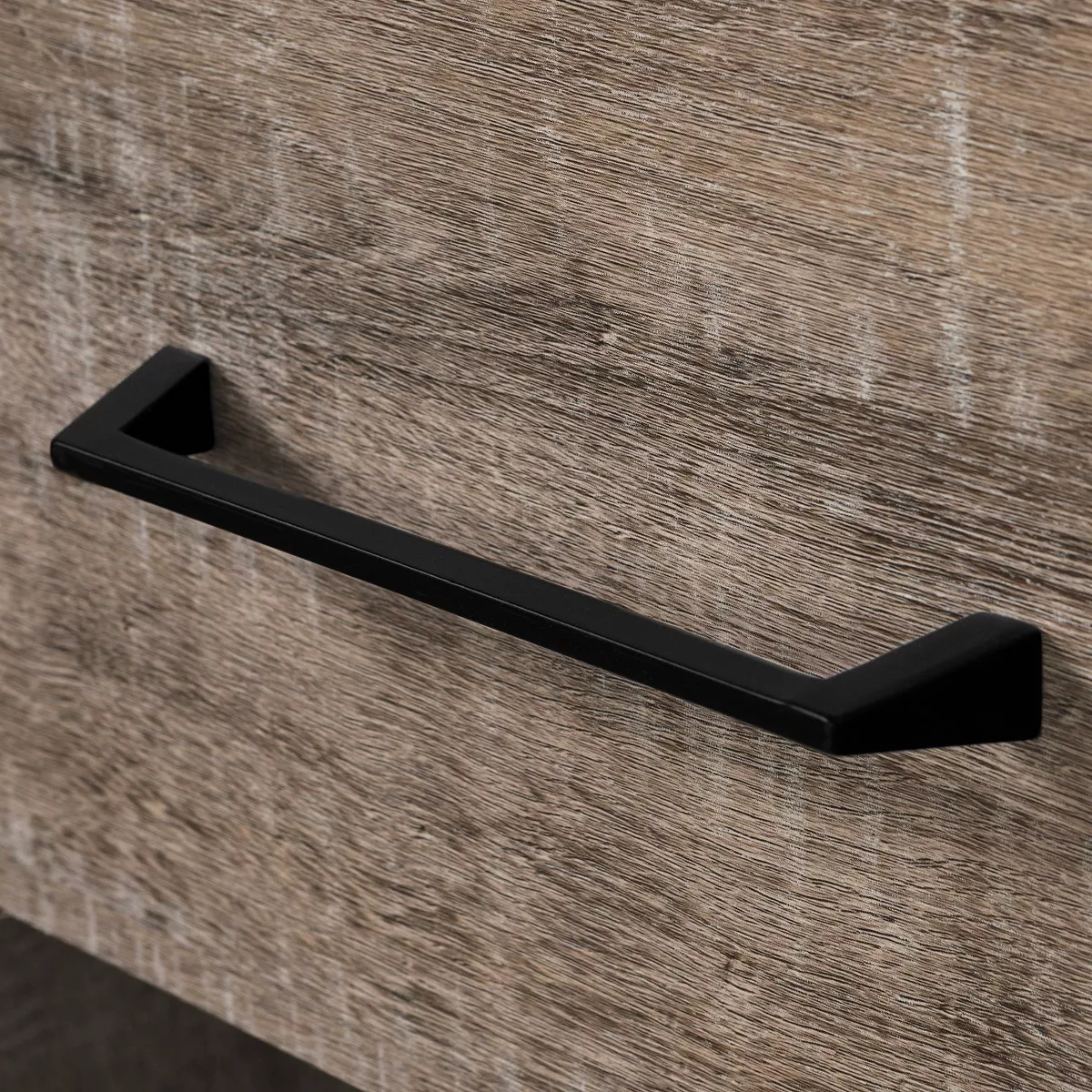Valet Buffet with Wine Storage Weathered Oak and Black - South Shore