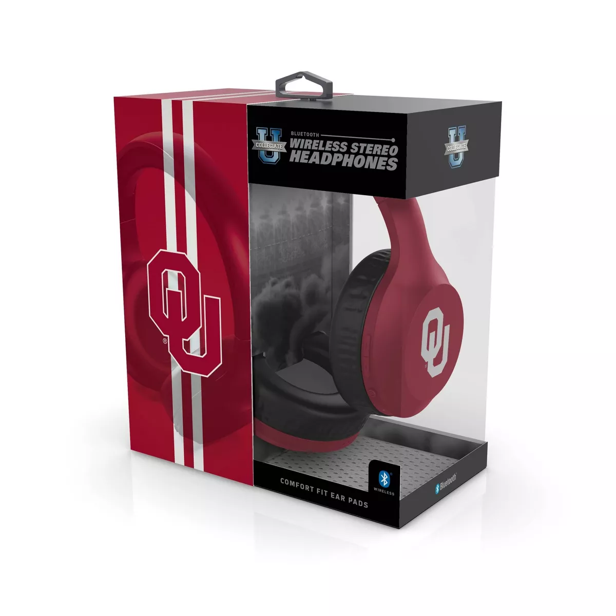 NCAA Oklahoma Sooners Wireless Bluetooth Over-Ear Headphones