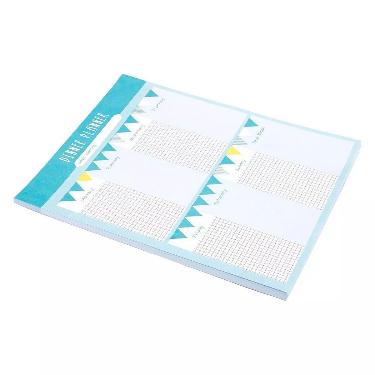 Juvale 3-Pack 52 Sheets Magnetic Weekly Meal Dinner Planner Notepad, 7.5 x 9.5 in